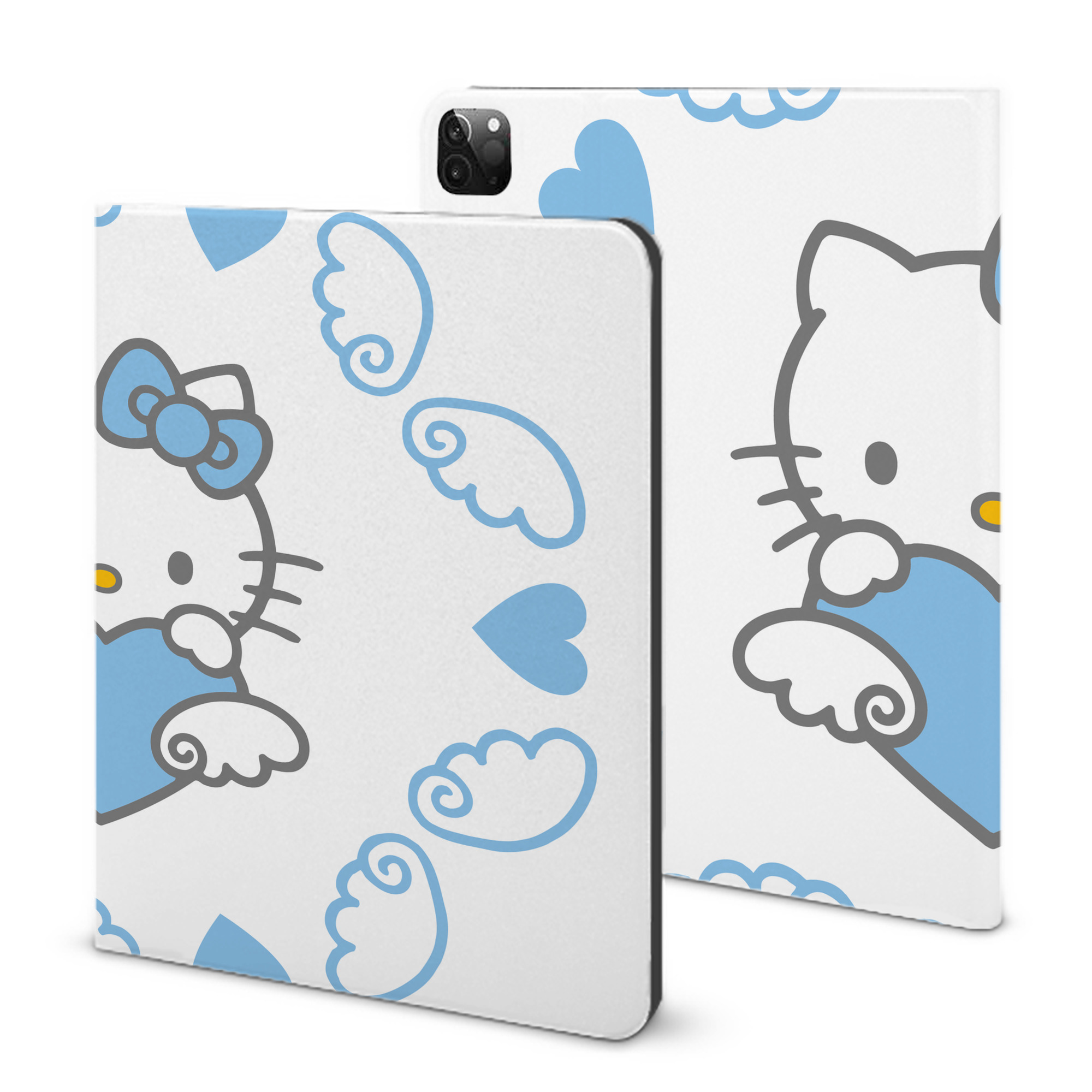 （画像用） Hello Kitty ハローキティ IPadケース ペンホルダー付き ブックスタイルデザイン